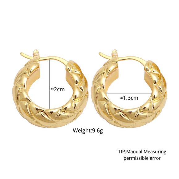 *NEW 925 Sterling Silver Textured Hoop Earrings B - Picture 8 of 8